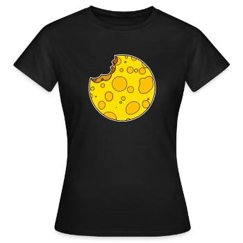 Kreis Käse rund - Frauen T-Shirt - Schwarz - Vorne - AI Model Female 172 dark (172cm)