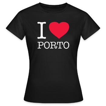 J’ADORE PORTO - T-shirt Femme - noir - Devant - AI Model Female 172 dark (172cm)