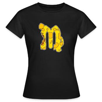 Sternzeichen Jungfrau Symbol - Frauen T-Shirt - Schwarz - Vorne - AI Model Female 172 dark (172cm)