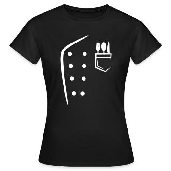Chefkoch Job Workaholic Beruf Erfolg Karriere - Frauen T-Shirt - Schwarz - Vorne - AI Model Female 172 dark (172cm)