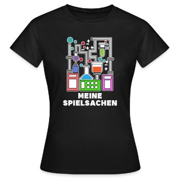 Déclaration de carrière Scientifique Réussite Emploi - T-shirt Femme - noir - Devant - AI Model Female 172 dark (172cm)