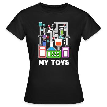 Superviseur Énoncé de carrière Scientifique - T-shirt Femme - noir - Devant - AI Model Female 172 dark (172cm)