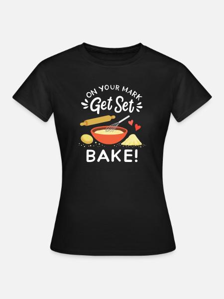 Backen Bäcker Hobbybäcker - Frauen T-Shirt - Schwarz