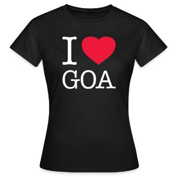 J’ADORE GOA - T-shirt Femme - noir - Devant - AI Model Female 172 dark (172cm)