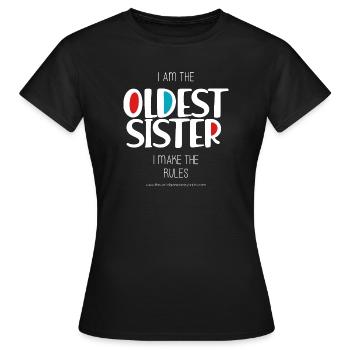Sœur aînée - T-shirt Femme - noir - Devant - AI Model Female 172 dark (172cm)