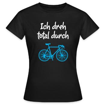 Roue Vélo Vélo De Route Climat Environnement Hobby - T-shirt Femme - noir - Devant - AI Model Female 172 dark (172cm)