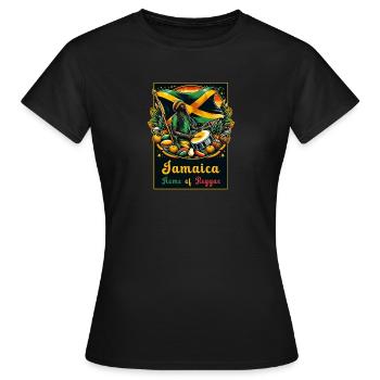 Jamaica home of reggae - Women's T-Shirt - black - Front - AI Model Female 172 dark (172cm)