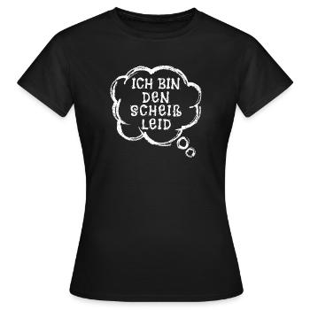 Je ne me soucie pas de l’énoncé d’attitude - T-shirt Femme - noir - Devant - AI Model Female 172 dark (172cm)