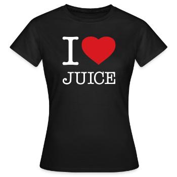 I LOVE JUICE - Women's T-Shirt - black - Front - AI Model Female 172 dark (172cm)