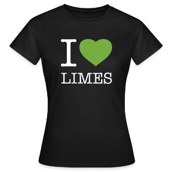 J’ADORE LES CITRONS VERTS - T-shirt Femme - noir - Devant - AI Model Female 172 dark (172cm)
