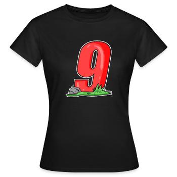 Number 9 Number - Women's T-Shirt - black - Front - AI Model Female 172 dark (172cm)