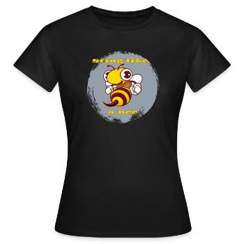 Sting like a bee - Frauen T-Shirt - Schwarz - Vorne - AI Model Female 172 dark (172cm)