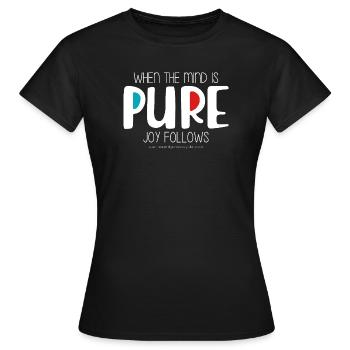 Pur - T-shirt Femme - noir - Devant - AI Model Female 172 dark (172cm)