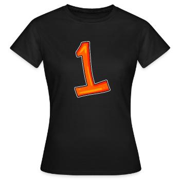 Nummer 1 - Frauen T-Shirt - Schwarz - Vorne - AI Model Female 172 dark (172cm)