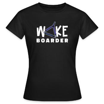 Surfing Kitesurfer Statement Wakeboard - T-shirt Femme - noir - Devant - AI Model Female 172 dark (172cm)