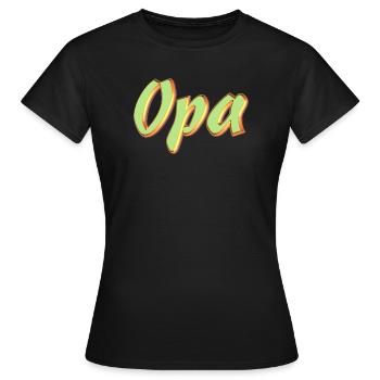 Kosename Opa 3D Style - Frauen T-Shirt - Schwarz - Vorne - AI Model Female 172 dark (172cm)