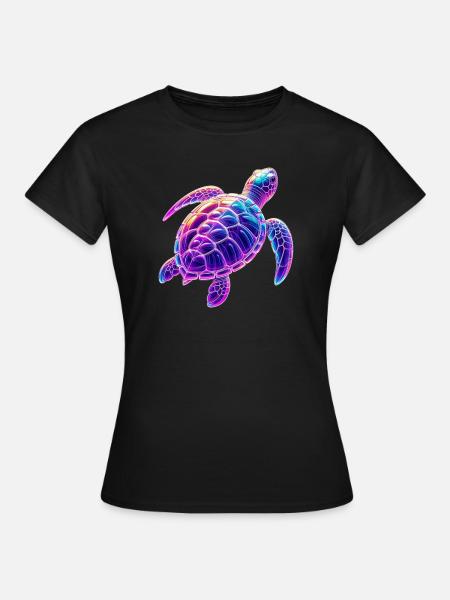Schildkröte - Frauen T-Shirt - Schwarz