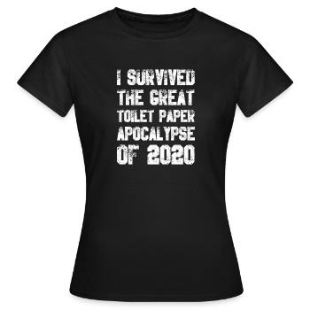 Papier toilette Apocalypse - T-shirt Femme - noir - Devant - AI Model Female 172 dark (172cm)