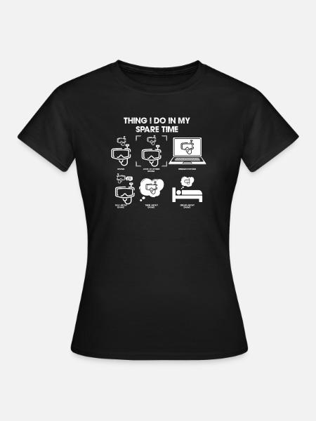 Tauchträume: Freizeit VR-Kritzeleien - Frauen T-Shirt - Schwarz