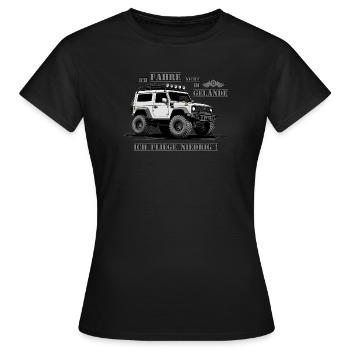 Véhicule tout-terrain - T-shirt Femme - noir - Devant - AI Model Female 172 dark (172cm)