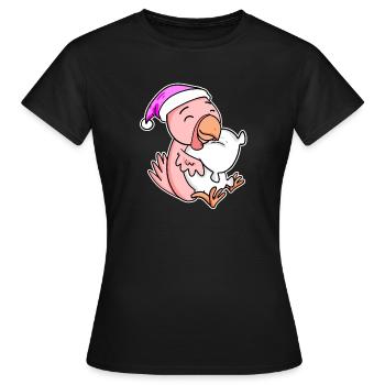 Chicken Tired Sleeping Sleeping Girl - Women's T-Shirt - black - Front - AI Model Female 172 dark (172cm)