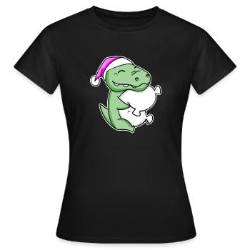 Crocodile Tired Sleeping Sleeping Girl - Women's T-Shirt - black - Front - AI Model Female 172 dark (172cm)