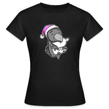 Crow Tired Sleeping Sleeping Girl - Women's T-Shirt - black - Front - AI Model Female 172 dark (172cm)
