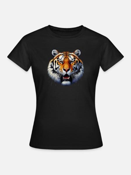 Tiger - Frauen T-Shirt - Schwarz