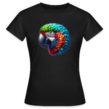 Perroquet - T-shirt Femme - noir - Devant - AI Model Female 172 dark (172cm)