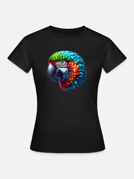 Papagei - Frauen T-Shirt - Schwarz