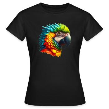 Perroquet - T-shirt Femme - noir - Devant - AI Model Female 172 dark (172cm)