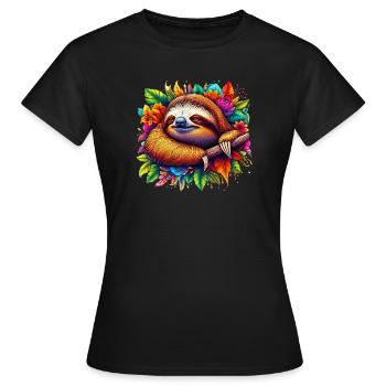 Paresse - T-shirt Femme - noir - Devant - AI Model Female 172 dark (172cm)
