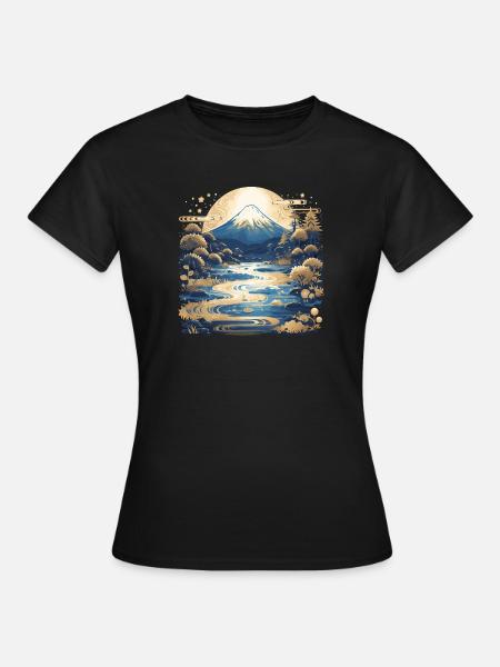 Fujisan - Frauen T-Shirt - Schwarz