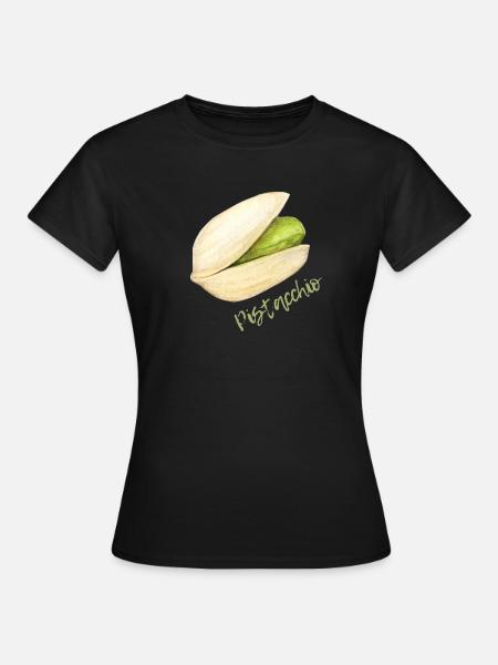 Pistazie mit Schale und Kern - T-shirt dam - svart
