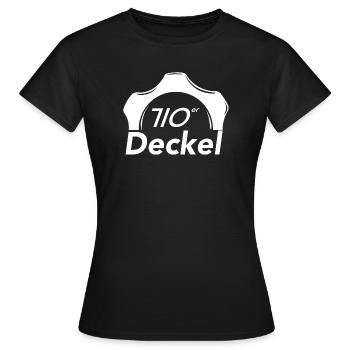 710 Couvercles - T-shirt Femme - noir - Devant - AI Model Female 172 dark (172cm)