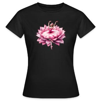 Danseuse de ballet avec tutu - T-shirt Femme - noir - Devant - AI Model Female 172 dark (172cm)