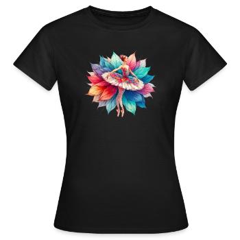 Danseuse de ballet avec tutu - T-shirt Femme - noir - Devant - AI Model Female 172 dark (172cm)
