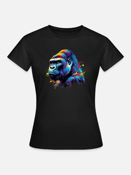 Gorilla - Frauen T-Shirt - Schwarz