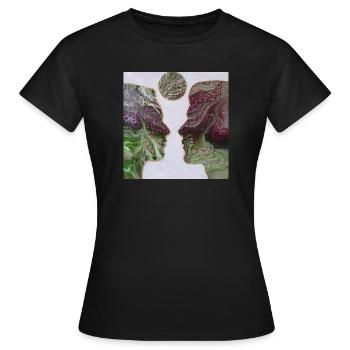 Together - Women's T-Shirt - black - Front - AI Model Female 172 dark (172cm)