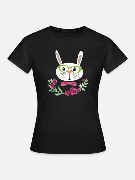 Osterhase Osterfest - Frauen T-Shirt - Schwarz