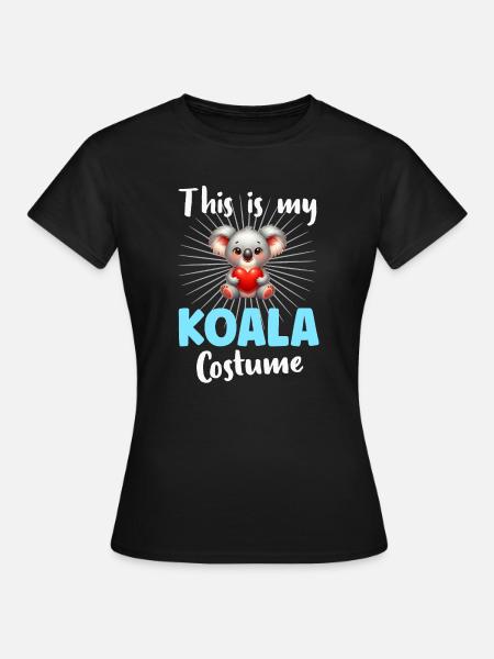 Koala Koalabär - Frauen T-Shirt - Schwarz