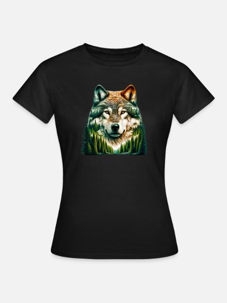 Wolf - Women's T-Shirt - black