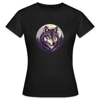 Sang de loup - T-shirt Femme - noir - Devant - AI Model Female 172 dark (172cm)