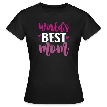 Die beste Mutter der Welt - Frauen T-Shirt - Schwarz - Vorne - AI Model Female 172 dark (172cm)