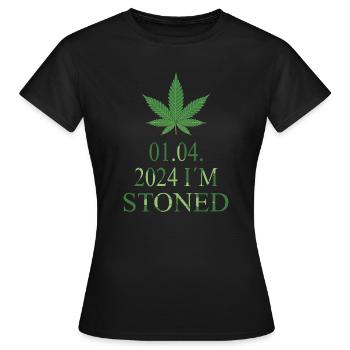 Legales Hanf 01.04.2024 - Frauen T-Shirt - Schwarz - Vorne - AI Model Female 172 dark (172cm)