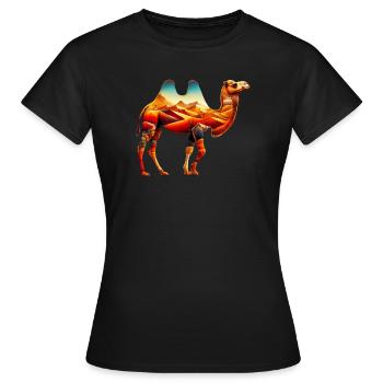 Camel - Women's T-Shirt - black - Front - AI Model Female 172 dark (172cm)