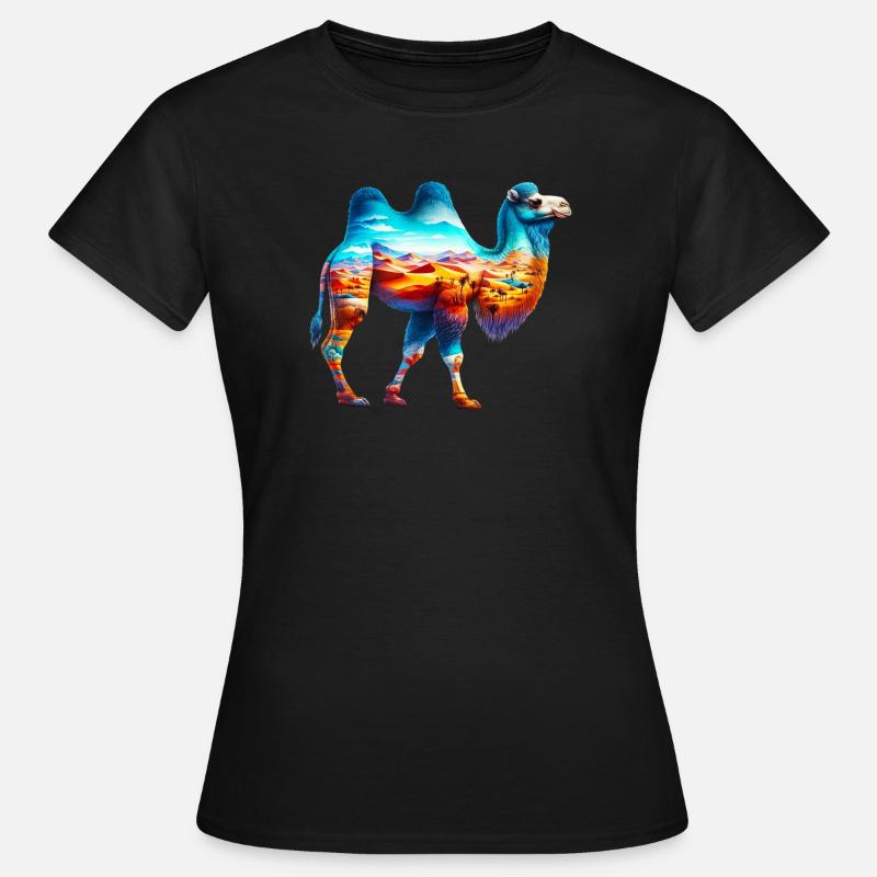 Kamel - Frauen T-Shirt - Schwarz
