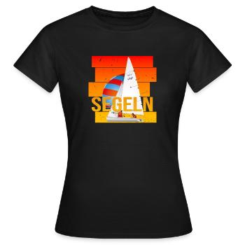 Segeln - Segelsport - Frauen T-Shirt - Schwarz - Vorne - AI Model Female 172 dark (172cm)