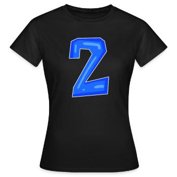2 - Frauen T-Shirt - Schwarz - Vorne - AI Model Female 172 dark (172cm)
