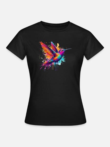Kolibri - Frauen T-Shirt - Schwarz